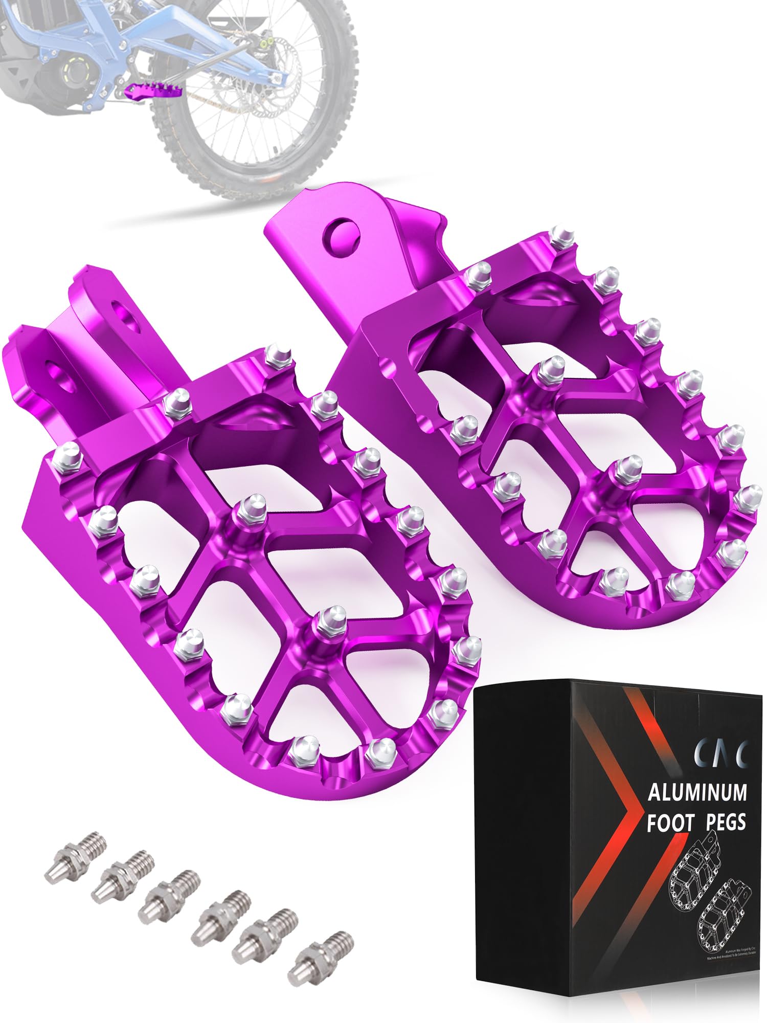 Amazon.com: JFG RACING Dirt Bike Pegs,Motorcycle Foot Pegs MX Foot